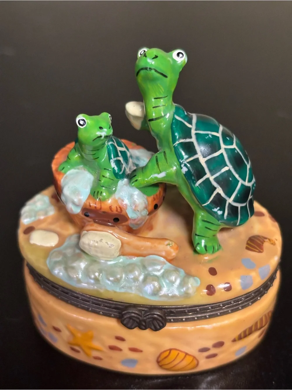 Source Unknown Colorful Fish, Turtle & Frog Trinket Boxes - Multicolor